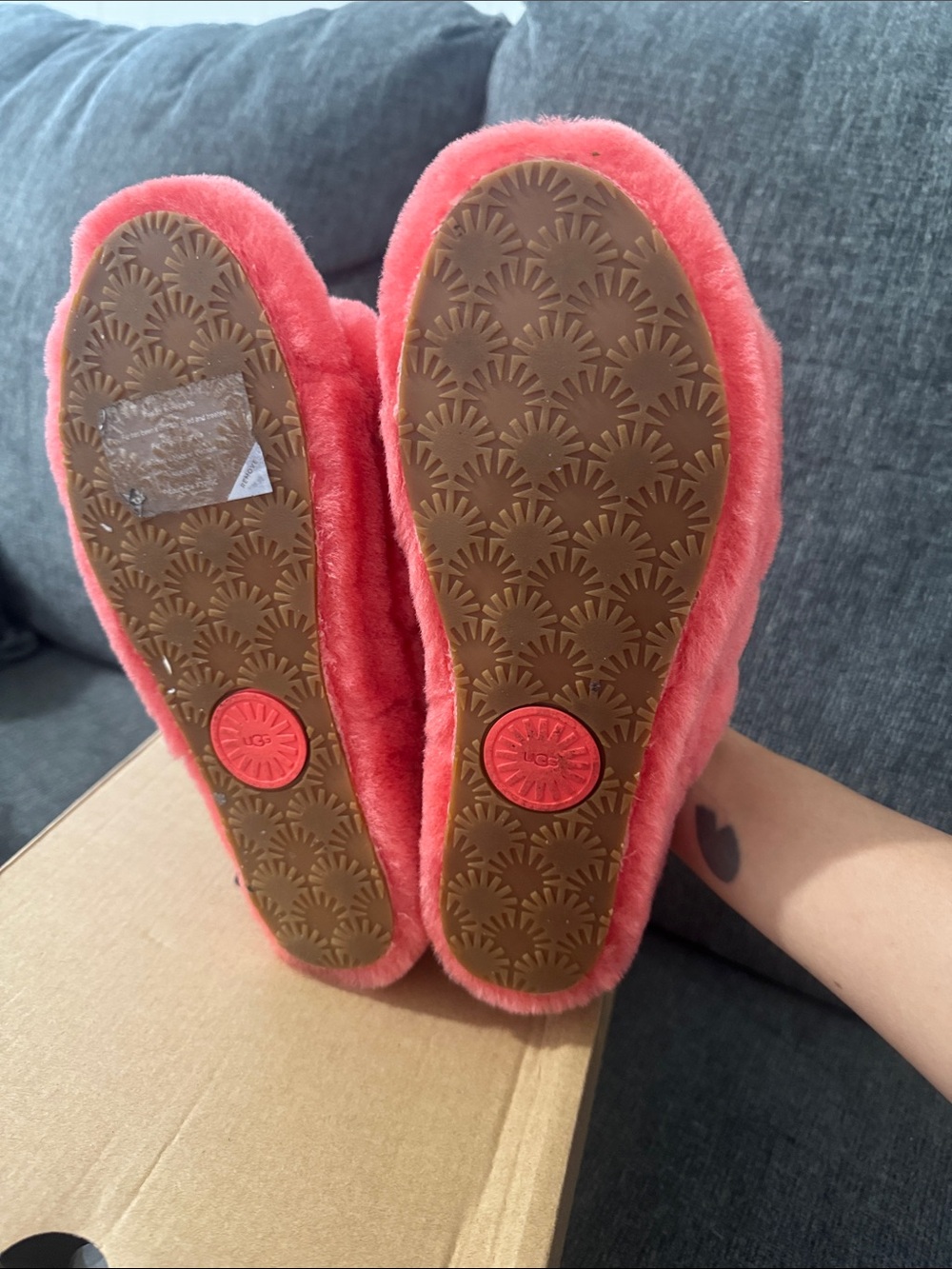 UGG Coral Plush Quilted Slide Slippers - Picture 3 of 3